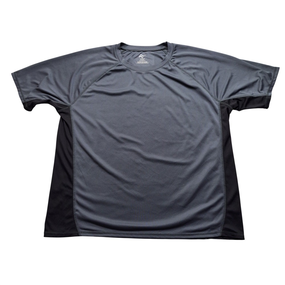 Kanu‎ Surf Performance Tee Men 4X Gray Excellent Short Sleeve Raglan Athletic